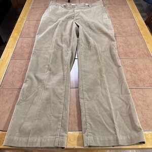 Big Mac Pants Mens 34 x 31 Tan Brown Corduroy Grandpa Trousers Vintage USA Made